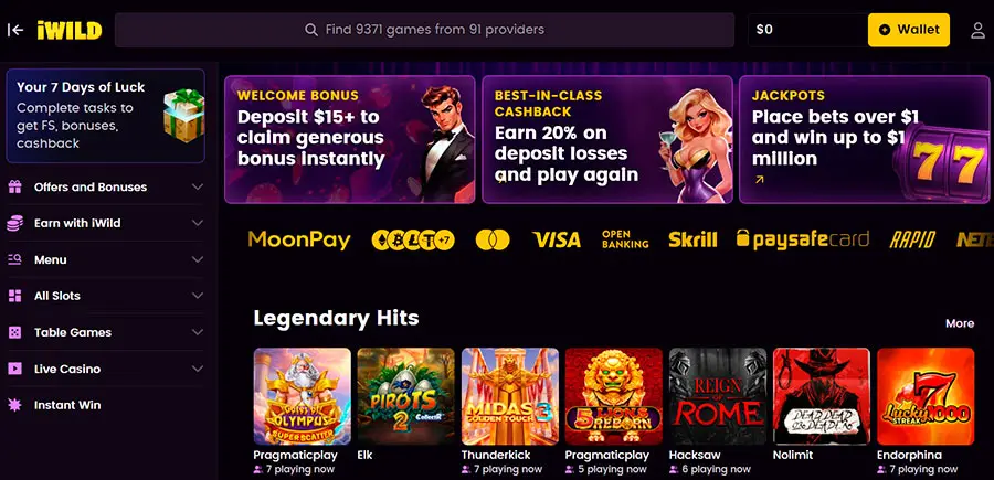 Recensione di iWild Casino